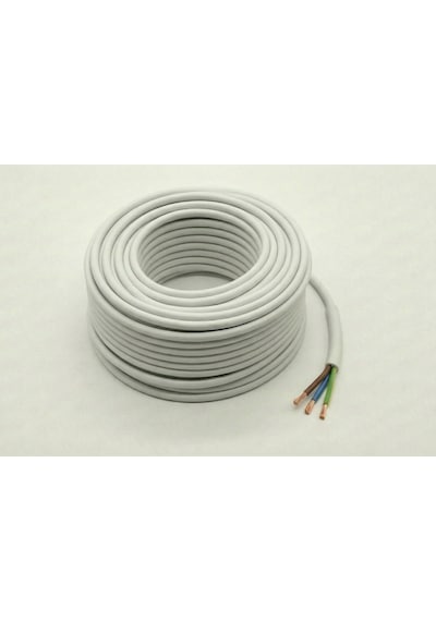 3x2.5 Tam Kesit Cca Ttr Elektrik Uzatma Kablosu 30 Metre Beyaz 1