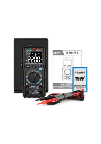 Mestek Dm100c Og Dijital Multimetre True Rms Ncv Otomatik Multimetre - Siyah