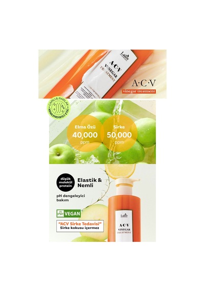 Lador Saç Derisini Canlandıran ve Parlaklaştıran Sirke Özlü Saç Kremi LADOR ACV Vinegar Treatment 430ML