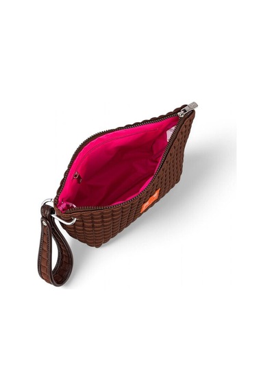 Bilik Deri Scuba Kadın Portföy & Clutch Çanta Yeliz Kahve