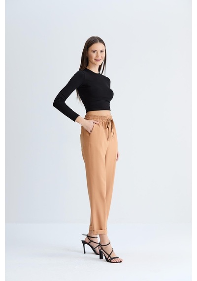 Sortie Collection Neva Model Pantolon Camel-camel Camel
