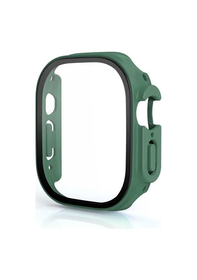 Ultra 49mm İle Uyumlu Sert Pc Kasa Ve Ekran Koruyucu 19 Yeşil
