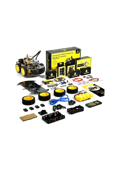 Keyestudıo Akıllı Araba Robotu, 4wd Programlanabilir Dıy Başlangıç Kiti