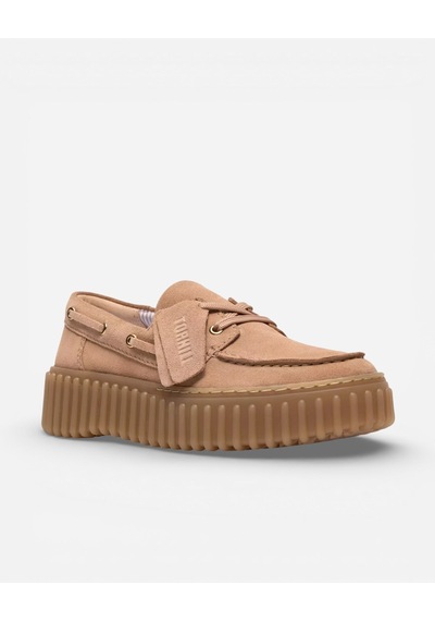 Clarks Torhill Boat Beige Suede Kadın Bej Günlük Ayakkabı 26186301 Bej