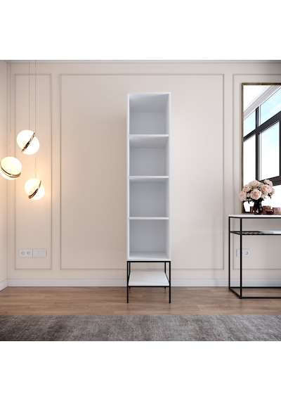 Pasific Home Martin 1 Kapaklı Gardırop Elbise Dolabı Parlak Beyaz