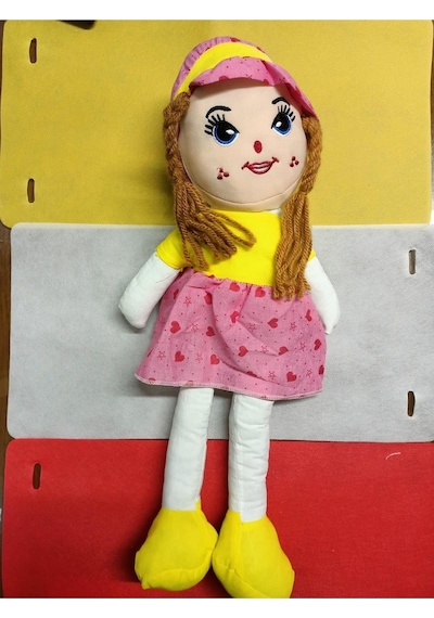 Efe Oyuncak Büyük Bez Bebek Biyeli Oyuncak 50cm