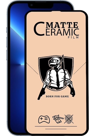 Apple Uyumlu iPhone 13 Pro Max Tam Kaplayan Mat Seramik Ekran Koruyucu (511504813) 20 Tl Fark Ile Apple Uyumlu iPhone Hızlı Şarj Kablosu