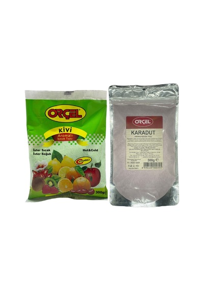 Orçel Kivi + Karadut Aromalı İçecek Tozu Oralet Çay 2 x 300 G