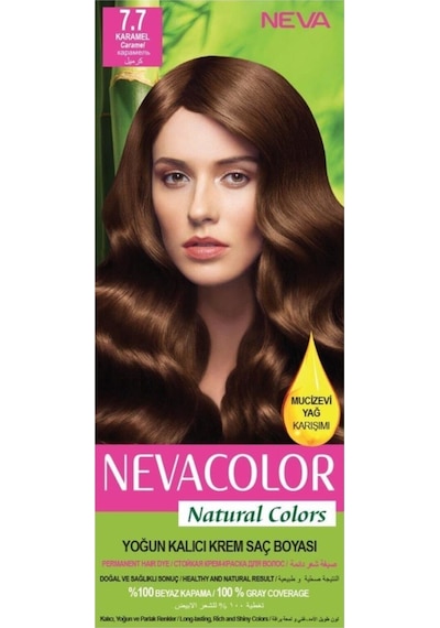 Neva Color Saç Boyası Seti 7.7 Karamel