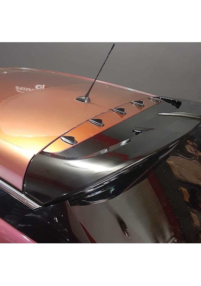 Audi A4 Uyumlu Balık Sırtı Mini Süs Anten Siyah 5'li Fs