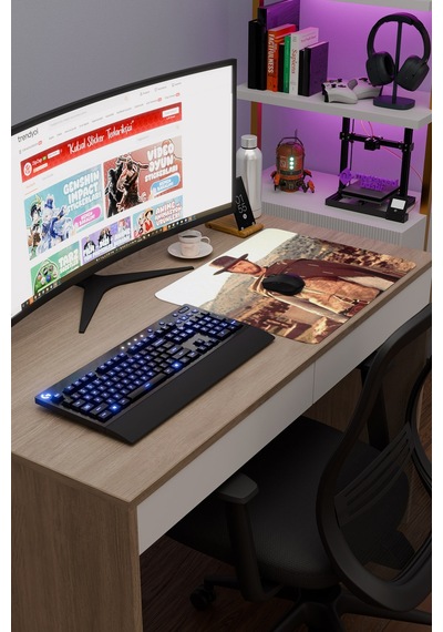 İyi Kötü Çirkin V3 48x40 Xl Gaming Kauçuk Kaymaz Taban Mouse Pad Fare Altlığı
