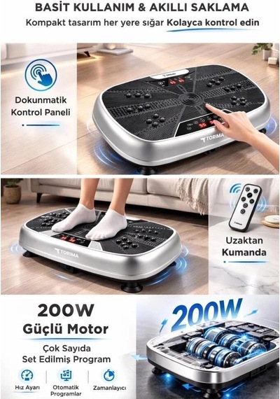 Özel Seri Torima Vep1000 Beyaz Kumandalı Yüksek Titreşimli Spor Aleti Tempolu Vücut Çok Renkli