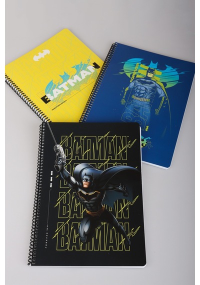 Dekomus İle Lisanslı Batman "tekli" A4 80 Yaprak Çizgili Defter