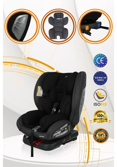 Maxi Taxi Safe Travel 360 Dönebilen İsofix Oto Koltuğu Gri - Siyah