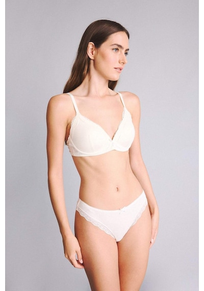 Defacto Micro Kaplı Dolgusuz Balensiz Bralet F6615ax26sper98 Ekru-er98