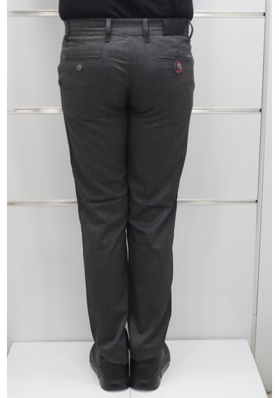 Marcao Dmctekstil Erkek Düz Normal Bel Dar Kalıp Dar Paça Kumaş Pantolon Füme
