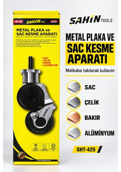 Matkap İçin Metal Plaka Ve Sac Kesme Aparatı