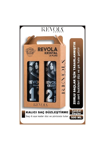 Revola Expert Kristal A Plus Saç Düzleştirici 2'li Set 2x500 Ml