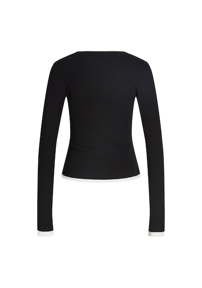 Jack & Jones Kadin Bisiklet Yaka Tisört - Henna - 12297870 Siyah