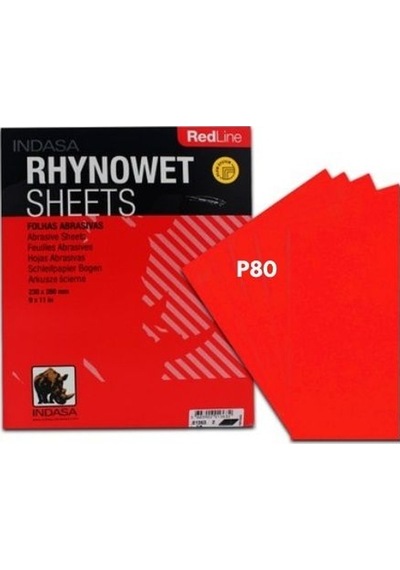 INDASA P80 SU ZIMPARASI 230X280 MM - 50 ADET (1 PAKET)