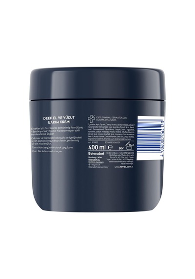 Lexroo Erkek El Ve Vücut Bakım Kremi Deep Dimension 400ml,yoğun Nemlendirici,ferah Koku,yenileyici