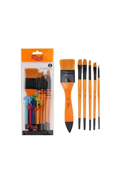 Rich Set:8 Zemin Fırça Karma Set 6'lı Set8-03357