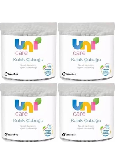 Uni Baby Kulak Temizleme Çubuğu 100 Adet 4 Lü Set