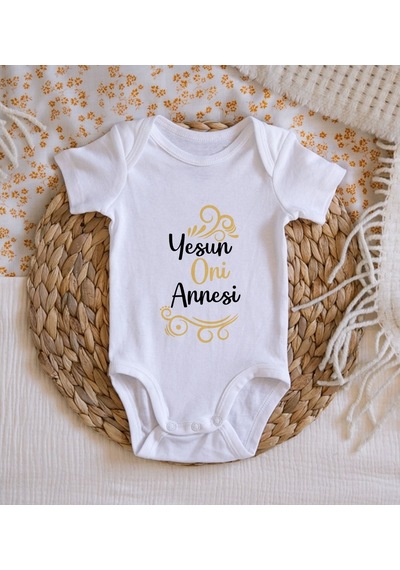 Bitmeyenkartus Bk Kids Yesun Oni Annesi Tasarımlı Bebek Body Zıbın - Model 1 Çok Renkli