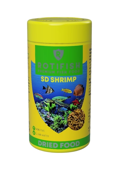 Rotifish Sd Shrimp Kurutulmuş Karides Balık Yemi 100 ML