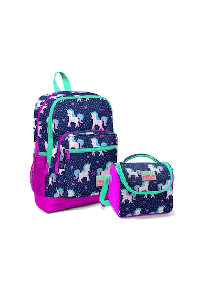 Coral High Mor Unicorn Kız Çocuk İlköğretim Okul Sırt Çantası Ve Beslenme Çanta Seti