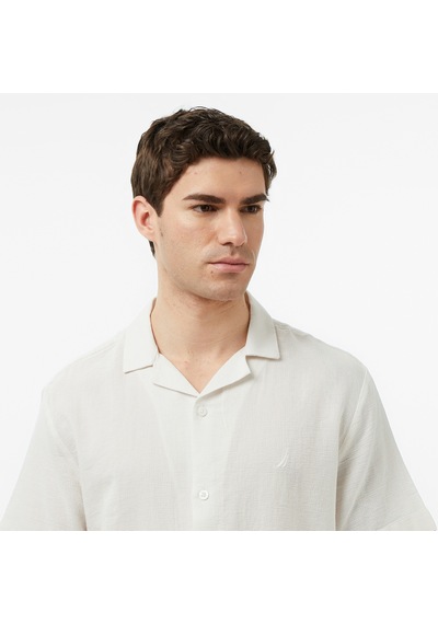 Nautica Erkek Krem Regular Fit Kısa Kollu Gömlekdüzw65538t