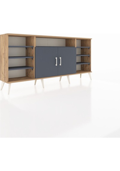 Arges Konsol 8 Raflı 2 Kapaklı 176x30x83 Çam-antrasit/antrasit Antrasit/antrasit Arges Konsol 8 Raflı 2 Kapaklı 176x30x83 Çam-antrasit/antrasit Antrasit/antrasit