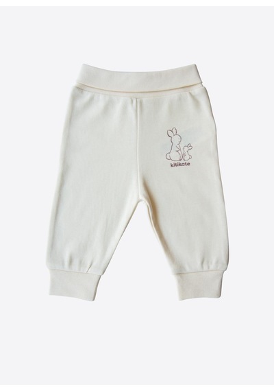 Kitikate Organik New Basic Patiksiz Pantolon Natural Krem