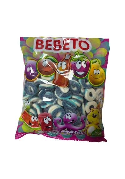 Bebeto Mavi Halkalı Karışık Meyveli Yumuşak Şekerleme 1 KG