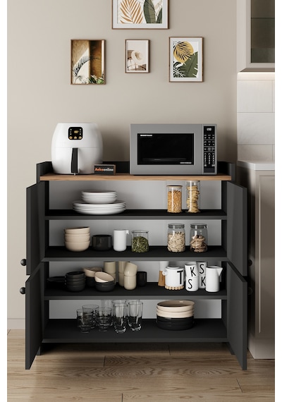 Aeka Ae-3060 Forum Antrasit/çam 4 Kapaklı, 4 Raflı, Çok Amaçlı Dolap,ayakkabılık, Kahve Köşesi, Antrasit - Çam Aeka Ae-3060 Forum Antrasit/çam 4 Kapaklı, 4 Raflı, Çok Amaçlı Dolap,ayakkabılık, Kahve Köşesi, Antrasit - Çam
