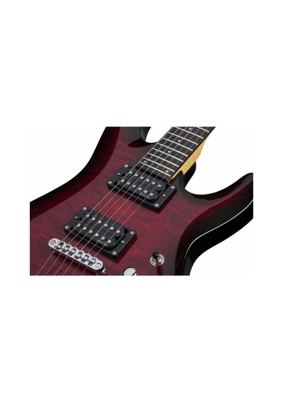 Schecter C-6 Plus Elektro Gitar (See-Thru Cherry Burst)