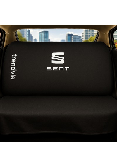 Seat Uyumlu Ön Arka Koltuk Kılıfı Penye Servis Tipi Oto Koltuk Koruma Seti Siyah