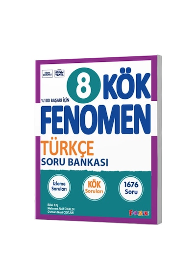 8.sınıf Fenomen Kök Matematik + Türkçe + Fen 3 Kitap Seti