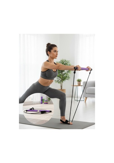 Çok Amaçlı Pilates Bar Yoga Ve Fitness İçin Profesyonel Tasarım Mor