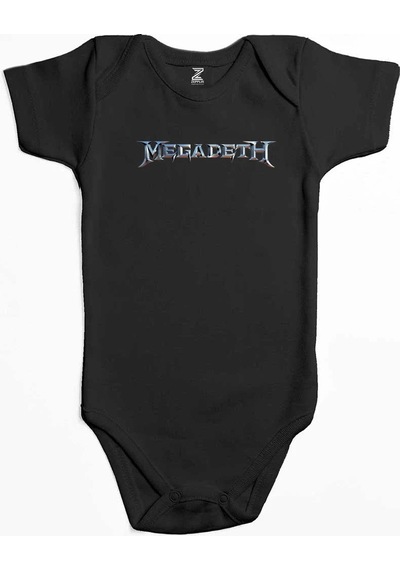 Zepplin Giyim Megadeth Text Rainbow Mavi Bebek Body Zıbın