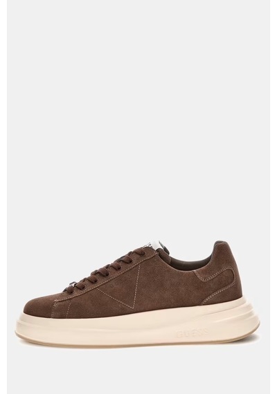 Guess Elba Deri Erkek Sneaker Ayakkabı Fmflbasue12 Kahverengi