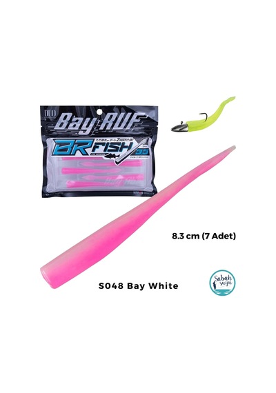 Duo Bay Ruf Br Fish 3.3 Silikon Kuyruk 8.3 Cm S048 Bay White 7 Adet