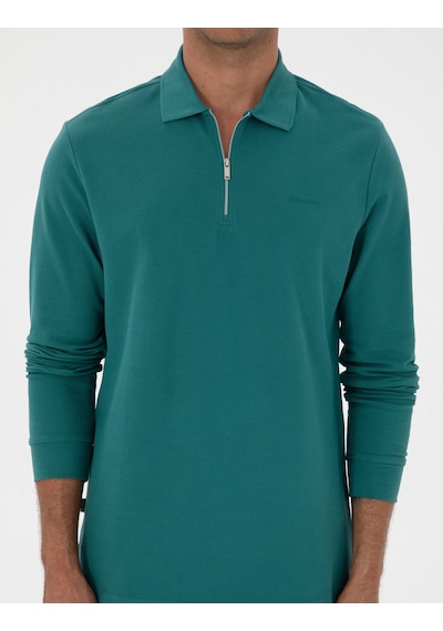Pierre Cardin Erkek Zümrüt Sweatshirt 50314046-vr055 Zümrüt