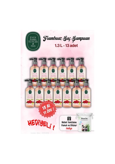 Eyüp Sabri Tuncer 13 Al 11 Öde Şampuan Sirke Frambuaz 100 Ml Ve Rosie Tüm Saçlar