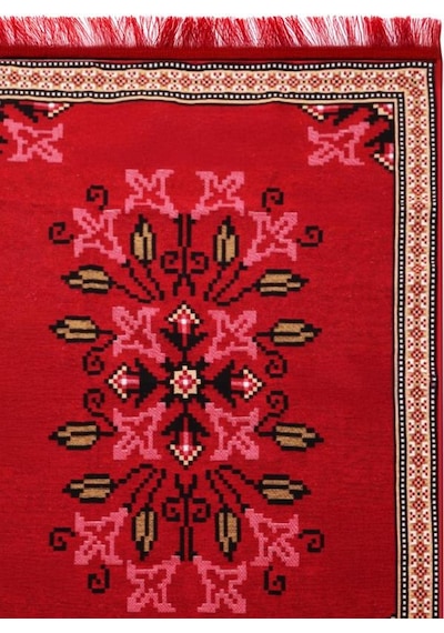 Bigghome Çift Taraflı Kilim, Makinede Yıkanabilir, Modern Desenli, 120 180 Cm, Sa25py