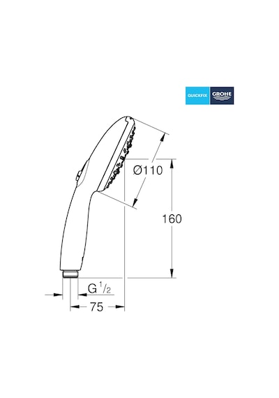 Vitalio Start 110 El Duşu, 3 Akışlı Masaj, Yağmur & Jet , Smartswitch, 110mm Yuvarlak Duş Başlığı, Silikon Halka, Kireç Önleyici Sistem, Krom, 26031001 Diğer Vitalio Start 110 El Duşu, 3 Akışlı Masaj, Yağmur & Jet , Smartswitch, 110mm Yuvarlak Duş Başlığı, Silikon Halka, Kireç Önleyici Sistem, Krom, 26031001 Diğer
