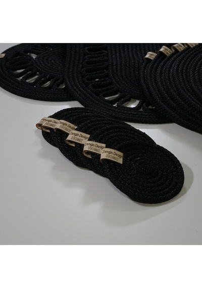 Supla Zdh-152 Yuvarlak Zengin Set Runner Siyah