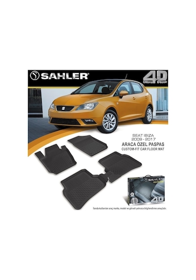 Sahler Seat Ibiza 2019 Havuzlu Paspas 4.5D Tam Uyumlu