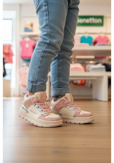 United Colors Of Benetton Pembe Bilek Boy Hafif Bağcıklı Kız Çocuk Spor Ayakkabı Bn-12038 P United Colors Of Benetton Pembe Bilek Boy Hafif Bağcıklı Kız Çocuk Spor Ayakkabı Bn-12038 P