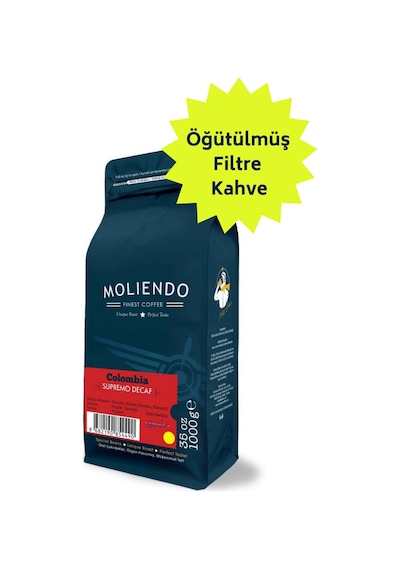 Moliendo Colombia Supremo Decaf Kafeinsiz Yöresel Filtre Kahve 1 KG